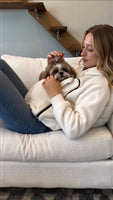 Pet Hoodie Carrier My Pawcket - Pet Carrier Hoodie for Small Dogs and Cats, Hands Free Dog Carrying Sweatshirt, Cozy Pet Pouch Hoodie for Puppy and Cat Travel